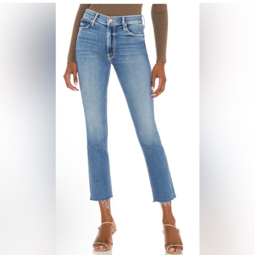 NWOT MOTHER Light Blue Ankle Jeans 33